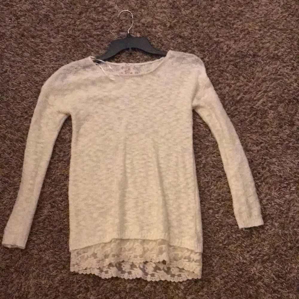 Formal white sweater